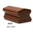 6910 2-3/8" x 2-5/8" Mahogany Handrail
