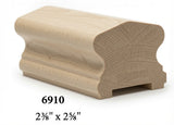 6910P Hard Maple Plowed Handrail