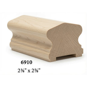 6910P Plowed Soft Maple Handrail