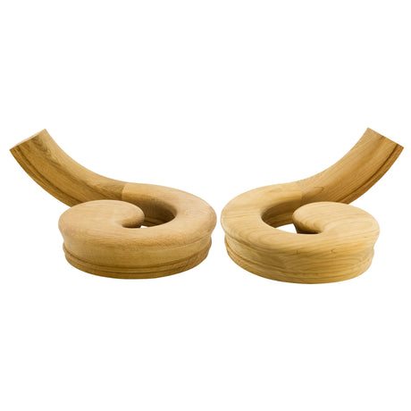 C-7030 Left Hand or C-7035 Right Hand Volutes for the C-6010 Handrail, Red Oak