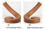 7031 or 7036 Curved-Arm Volutes (7031/36) - American Cherry