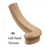 7040 Left Hand Large Turnout - Beech