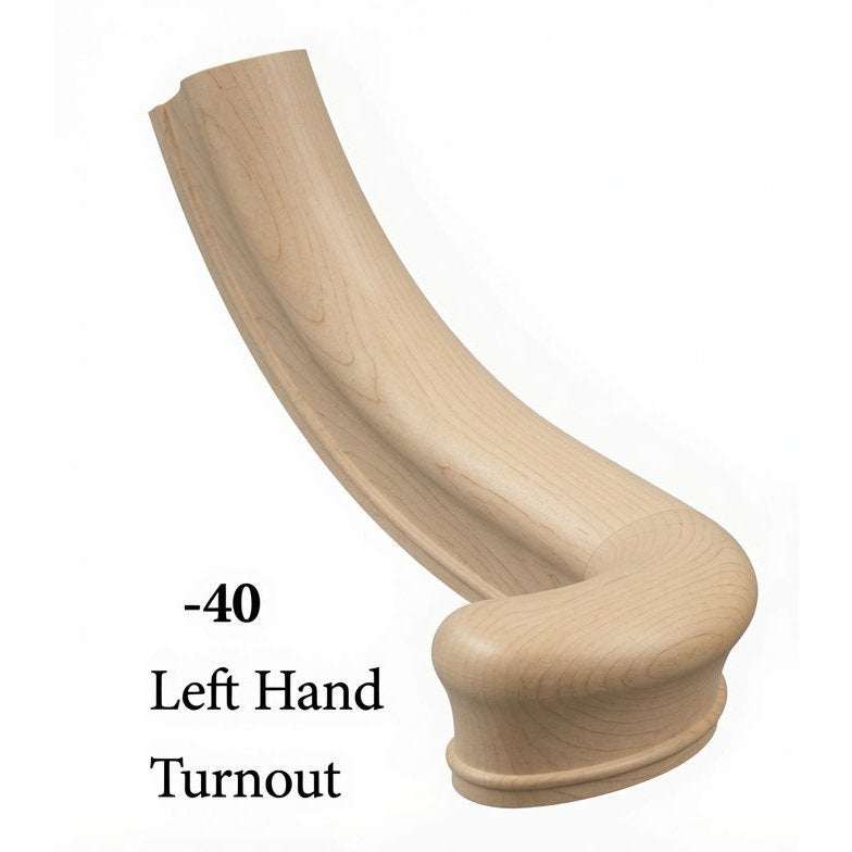 7040 Left Hand Large Turnout - Birch