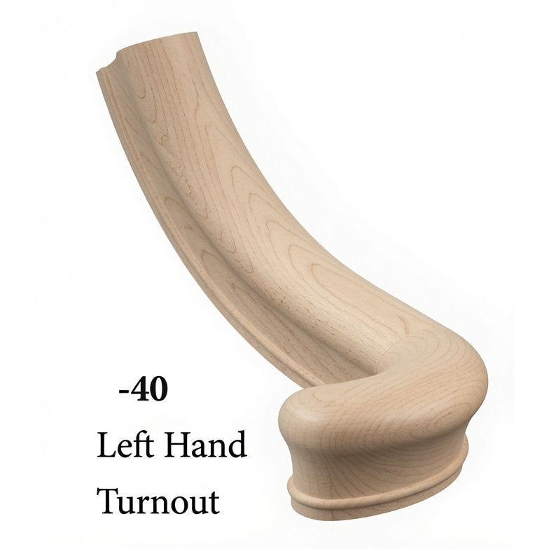 7040 Left Hand Large Turnout - Hard Maple