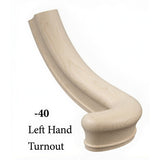7040 Left Hand Large Turnout - Soft Maple