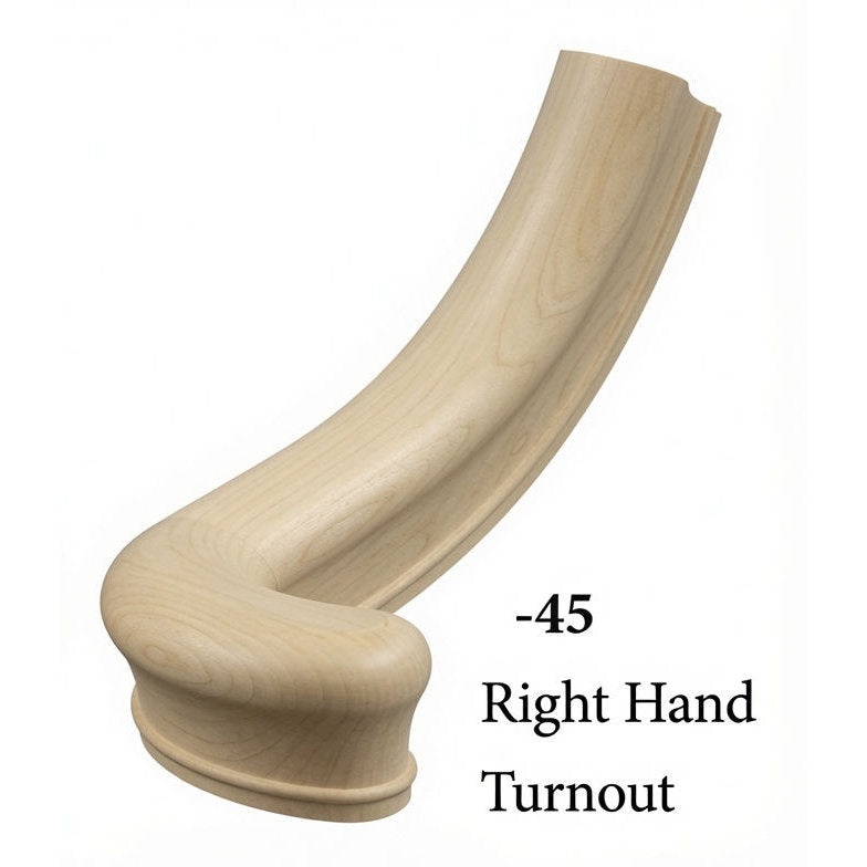 7045 Right Hand Large Turnout - Poplar