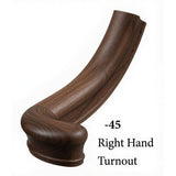 7045 Right Hand Large Turnout - Walnut