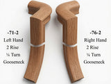 7071 or 7076 Left Hand or Right Hand Goosenecks - Red Oak