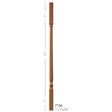 F-7134 34" Fluted Colonial Elegant Rise Baluster (Plain Baluster Illustrated)