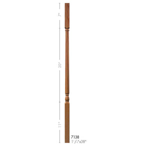 7138 38" Colonial Elegant Rise Baluster
