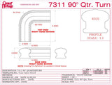 7311 Level Quarter-turn CADD Drawing