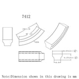 HF-7412 Up Easing for the HF-6084 Handrail CADD