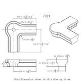 HF-7421 Quarter-Turn Newel Cap - CADD