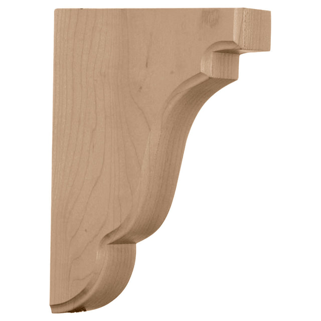 Bedford Wood Bracket, 1 3/4" X 7 1/2" x 5" (BXTWO2X05X08BE).  Red Oak Shown.