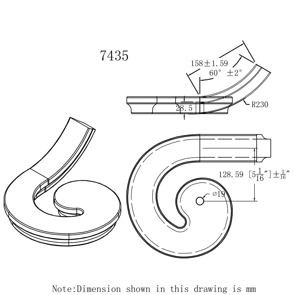 HF-7435 Right Hand Volute - CADD