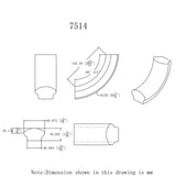 HF-7514 90-Degree Up Easing CADD