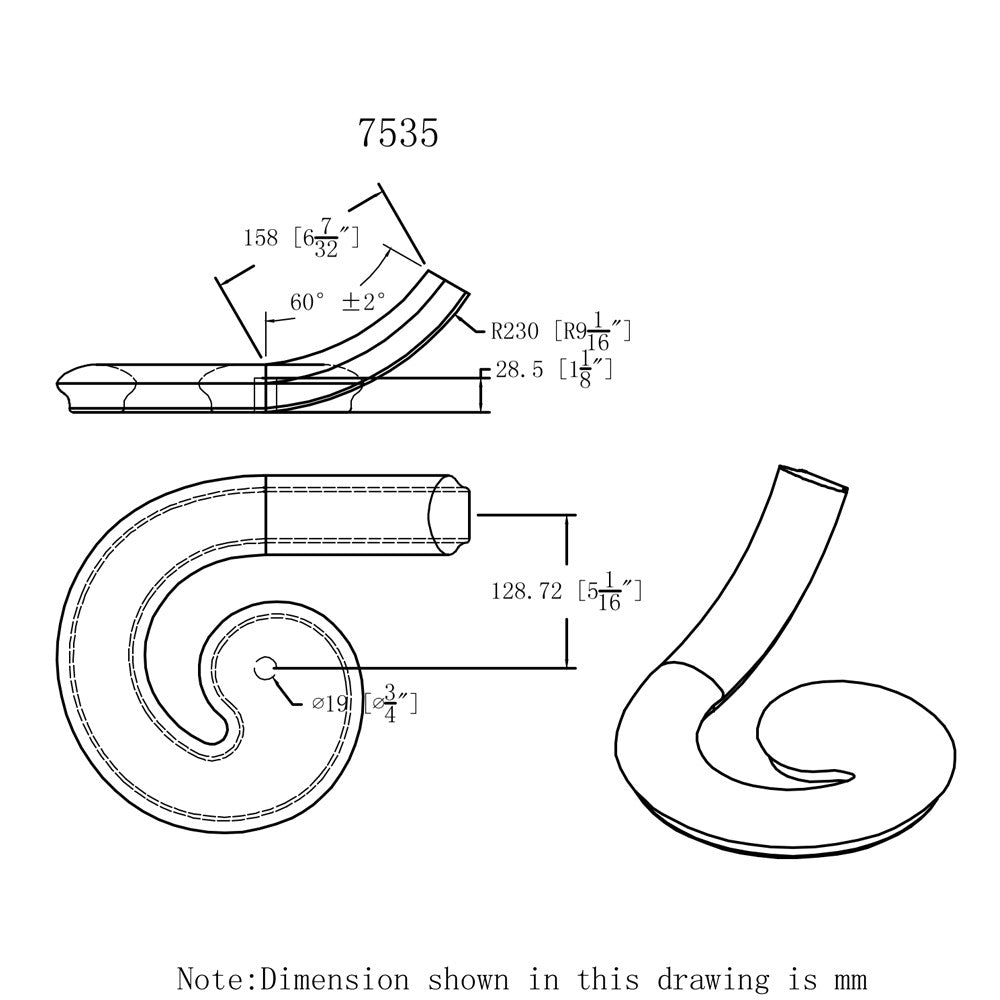 HF-7530 Right Hand Volute CADD