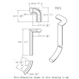 HF-7576 Right Hand Gooseneck CADD