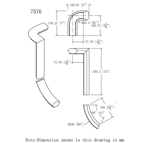 HF-7571 Left Hand Gooseneck CADD