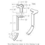 7581 Left Hand Gooseneck with Cap CADD