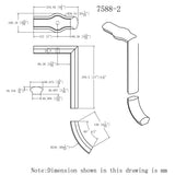 HF-7588-2 2 Rise Gooseneck, With Tandem Cap CADD