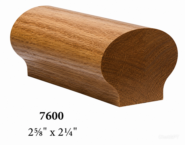 7600 Red Oak Handrail