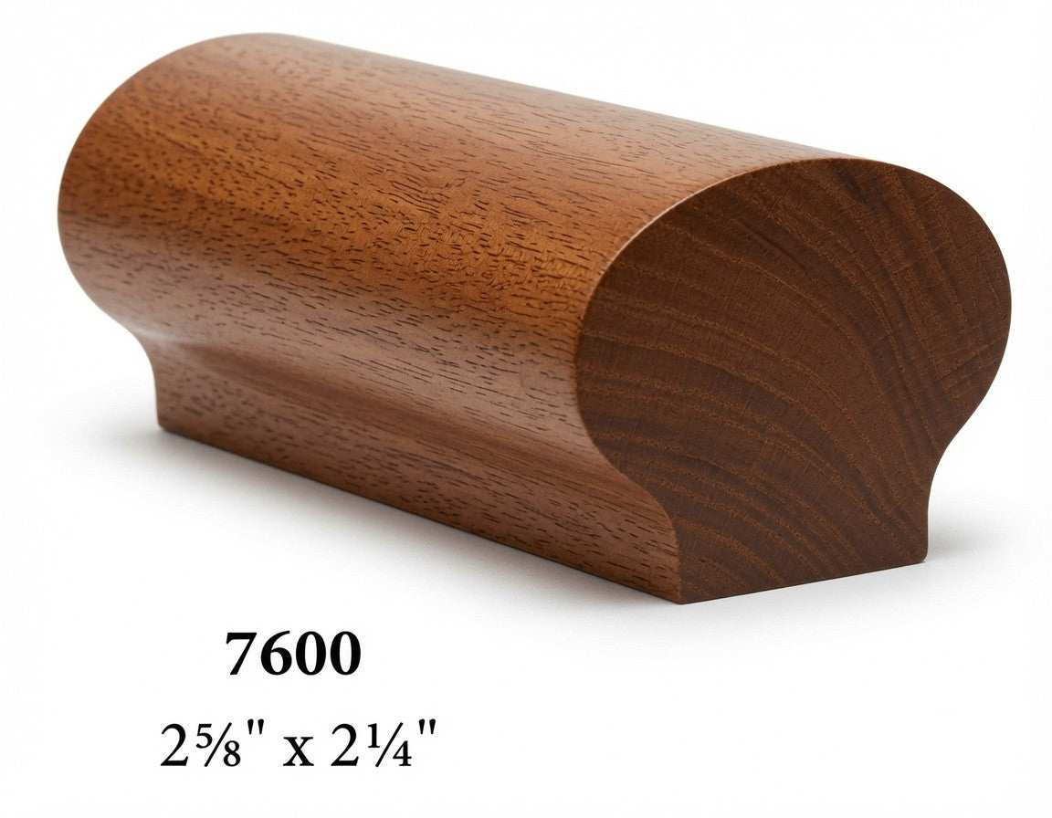 7600B Mahogany Bending Handrail