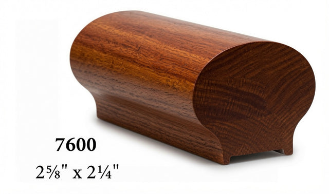 7600P Plowed Brazilian Cherry Handrail