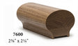 7600P Plowed White Oak Handrail