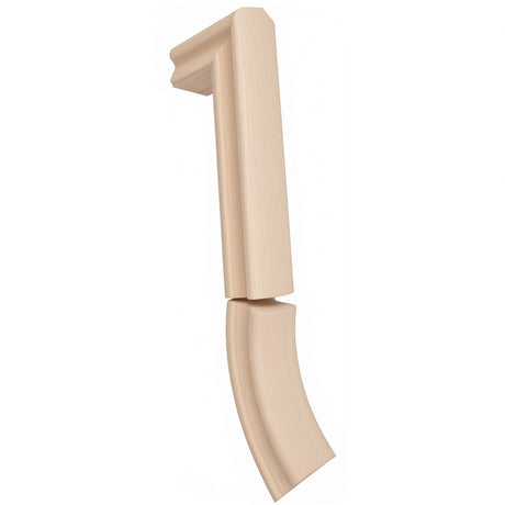 7999 2 Riser Gooseneck for the 6910 Traditional Handrail, Hard Maple