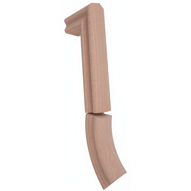 7999 2 Riser Gooseneck for the 6910 Traditional Handrail, Red Oak