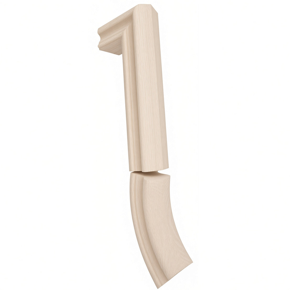 7999 2 Riser Gooseneck for the 6910 Traditional Handrail, Soft Maple