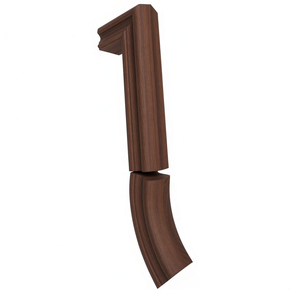 7999 2 Riser Gooseneck for the 6910 Traditional Handrail, Walnut