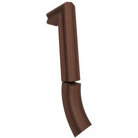 7999 2 Riser Gooseneck for the 6910 Traditional Handrail, Walnut
