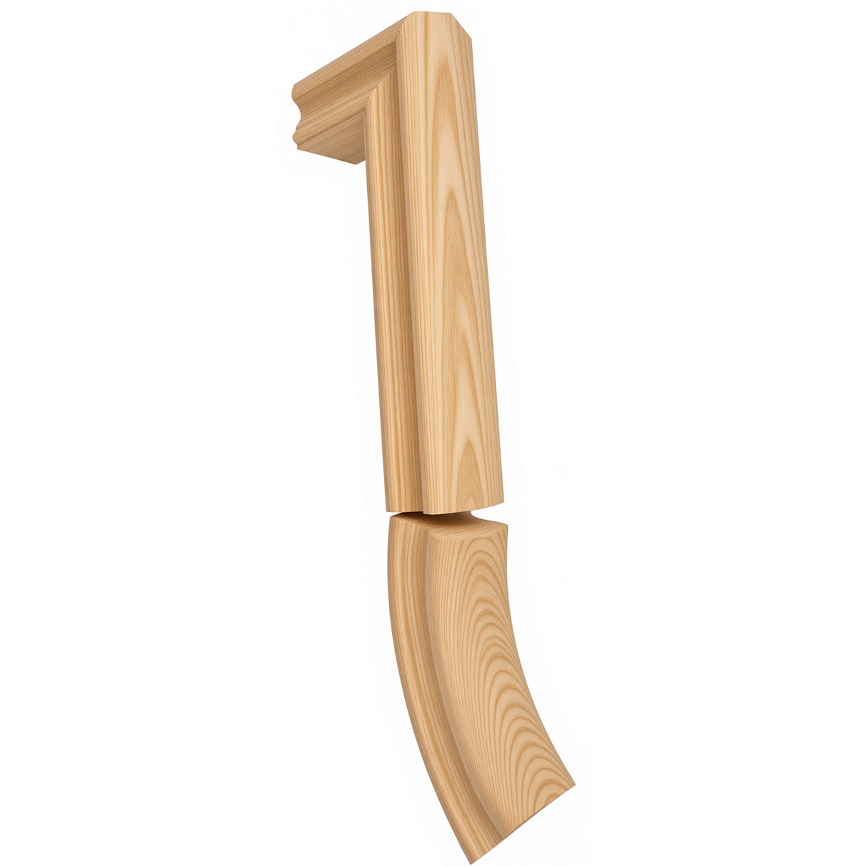 7999 2 Riser Gooseneck for the 6910 Traditional Handrail, Yellow Pine