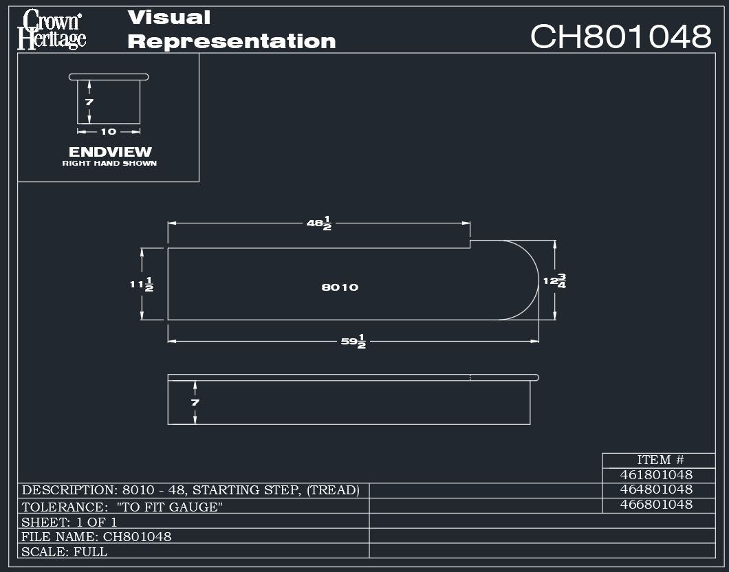 CH-8010 48" Starting Step, CADD