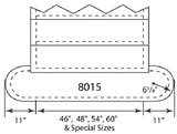 8015 60" Double Bullnosed Starting Step