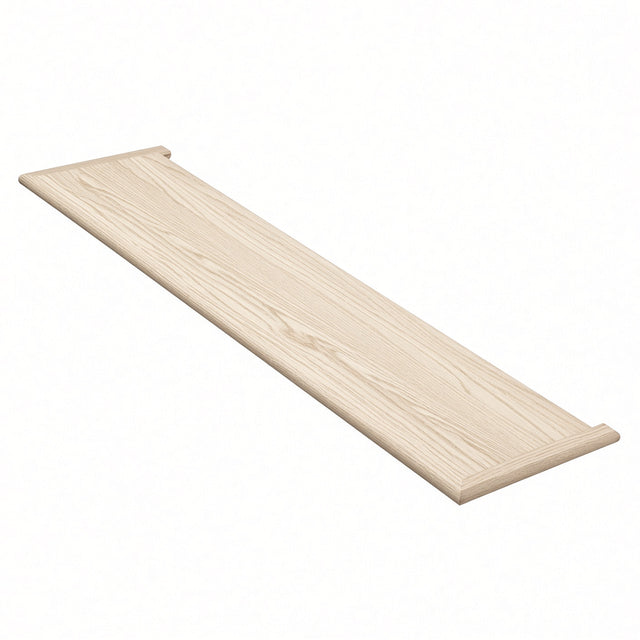 8070DMR 1" x 11-1/2" Double Mitered Return Stair Treads, Ash