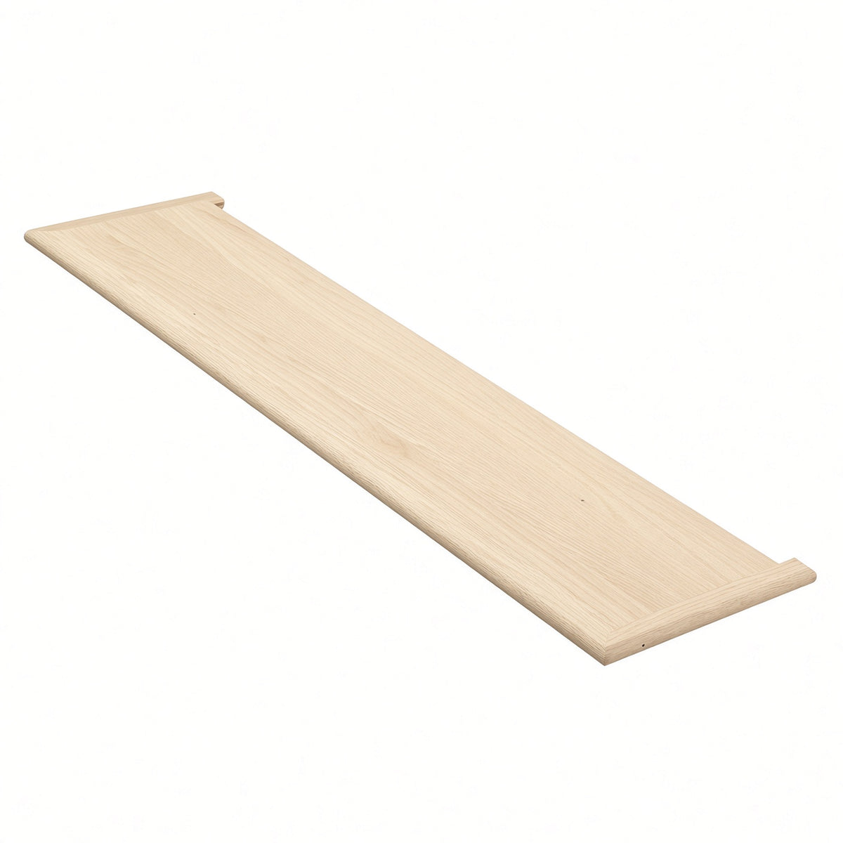 8070DMR 1" x 11-1/2" Double Mitered Return Stair Treads, Birch