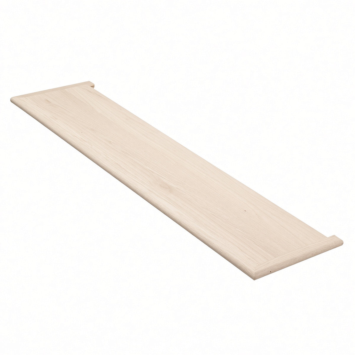 8070DMR 1" x 11-1/2" Double Mitered Return Stair Treads, Soft Maple