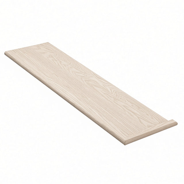 8070 1" x 11-1/2" Stair Tread with Single Mitered Return, Ash