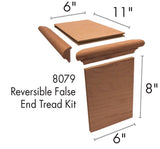8079 Reversible False Tread Kit Dimensional Information
