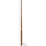 F-8142 42" Fluted Colonial Elegant Rise Baluster (Plain Balusters Illustrated)