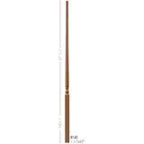 8142 42" Colonial Elegant Rise Baluster Dimensional Information