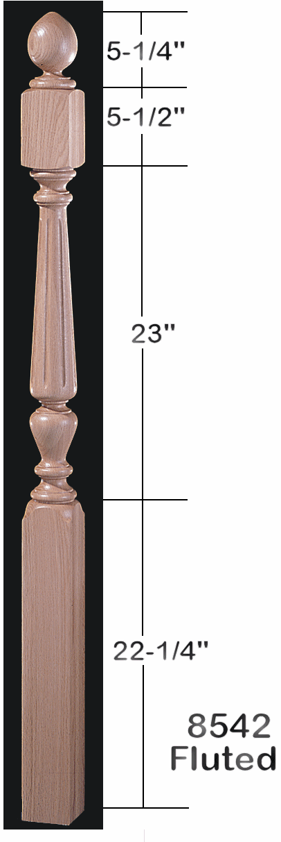 8542 Universal Jefferson Newel Post
