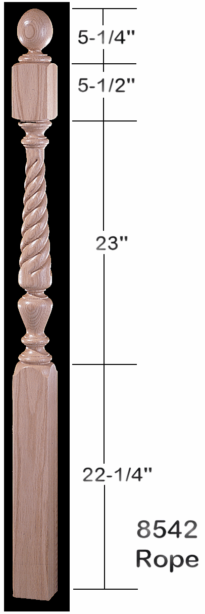 8542 Universal Jefferson Newel Post