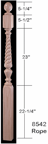 8542 Universal Jefferson Newel Post