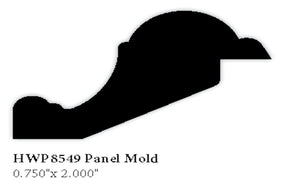 8549 3/4" x 2" Panel Mold