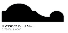 8552 3/4" x 2" Hardwood Panel Mold
