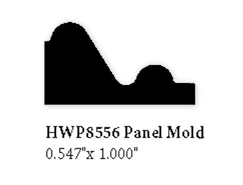 8556 Hardwood Panel Molding, 0.547" x 1"